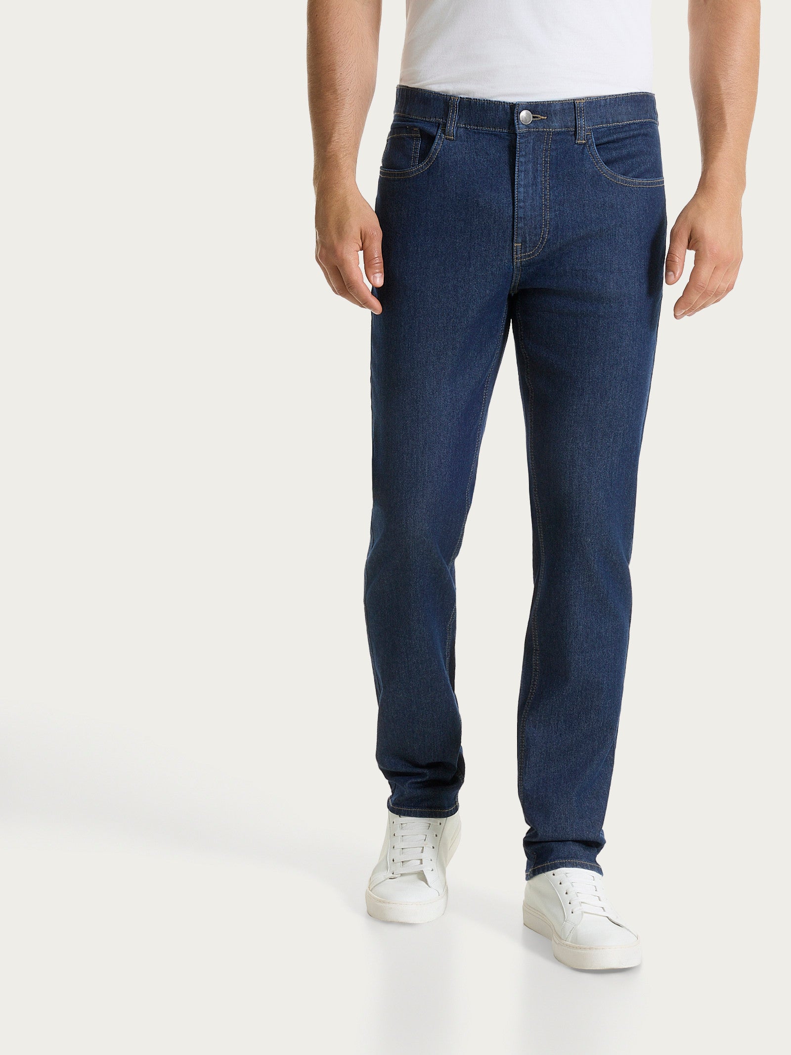 Jeans 5 Tasche in Light Denim Viola Uomo - Ragno