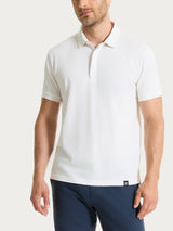 Polo a manica corta in Cotone Piquet Double Mercerized Bianchi Uomo - Ragno