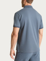 Polo a manica corta in Cotone Piquet Double Mercerized Neri Uomo - Ragno