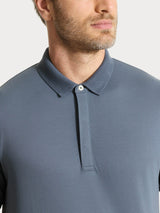 Polo a manica corta in Cotone Piquet Double Mercerized Neri Uomo - Ragno