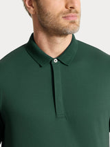 Polo a manica corta in Cotone Piquet Double Mercerized Verdi Uomo - Ragno