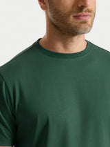 Maglietta girocollo in Jersey Double Mercerized Verdi Uomo - Ragno