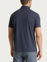 Polo a manica corta in Jersey Double Mercerized Blu Uomo - Ragno