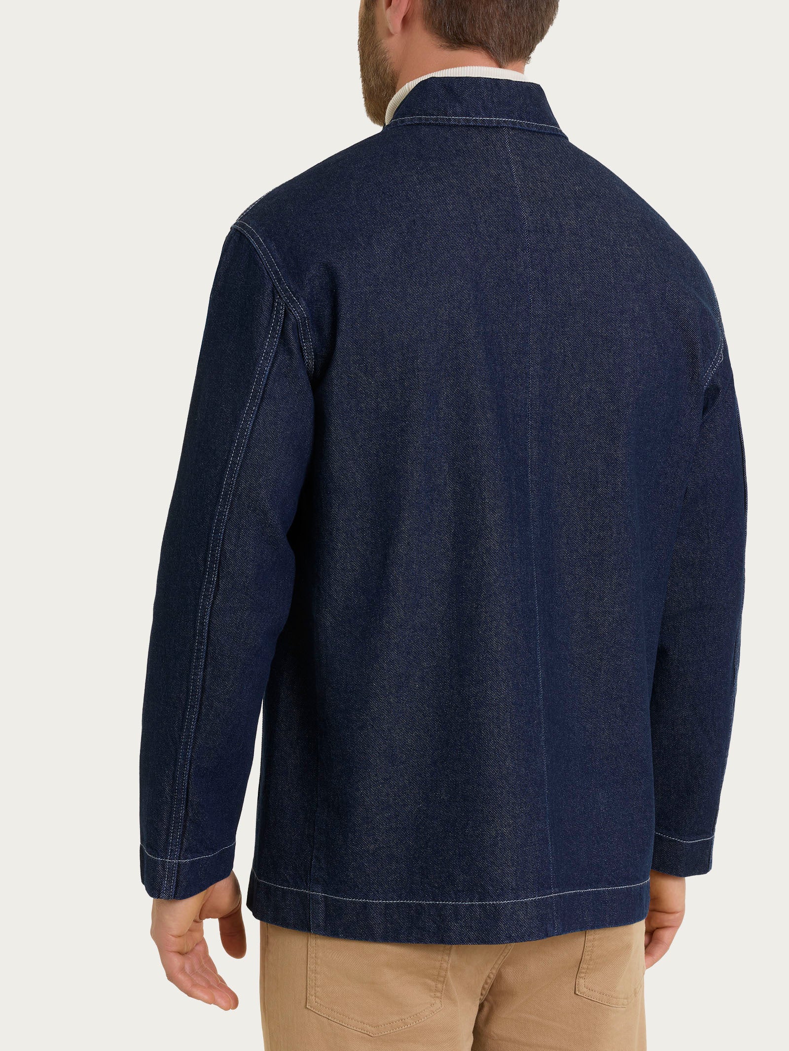 Giacca Utility in Raw Denim  Blu Uomo - Ragno