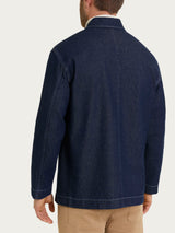 Giacca Utility in Raw Denim  Blu Uomo - Ragno