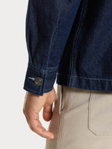 Giacca corta Utility in Raw Denim  Blu Uomo - Ragno