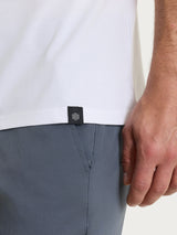 Maglietta girocollo tinta unita in Ultralight Bianchi Uomo - Ragno