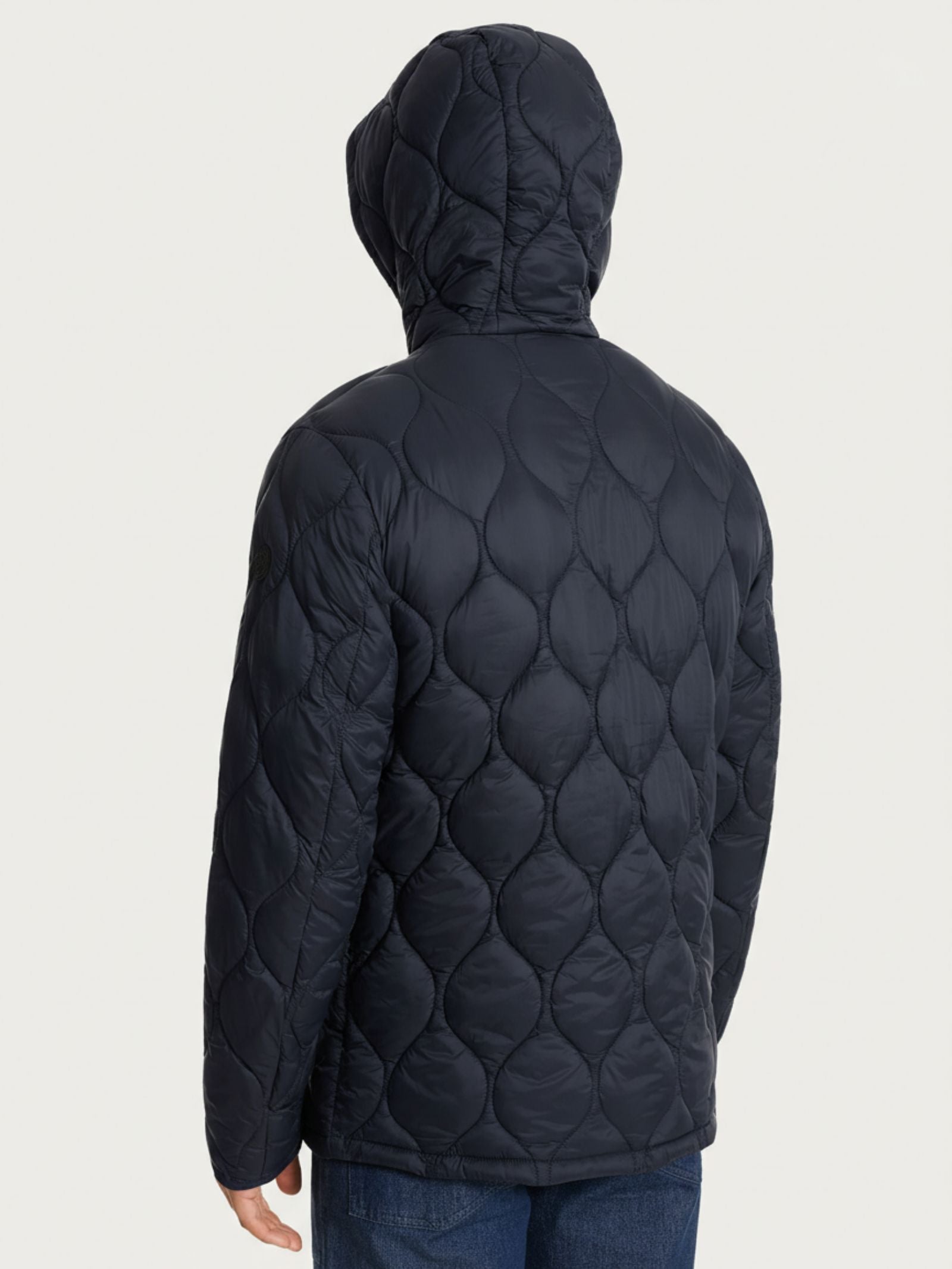 Piumino con cappuccio Onion Quilt Blu Uomo - Ragno