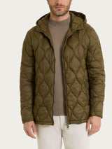 Piumino puffer con cappuccio Onion Quilt Verdi Uomo - Ragno
