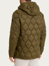 Piumino puffer con cappuccio Onion Quilt Verdi Uomo - Ragno