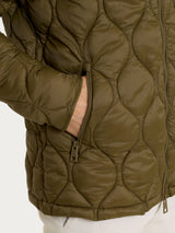 Piumino puffer con cappuccio Onion Quilt Verdi Uomo - Ragno