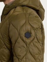 Piumino puffer con cappuccio Onion Quilt Verdi Uomo - Ragno