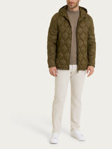 Piumino puffer con cappuccio Onion Quilt Verdi Uomo - Ragno