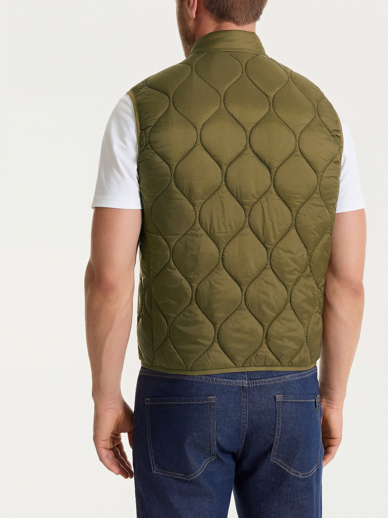 Piumino Smanicato Onion Quilt Verdi Uomo - Ragno