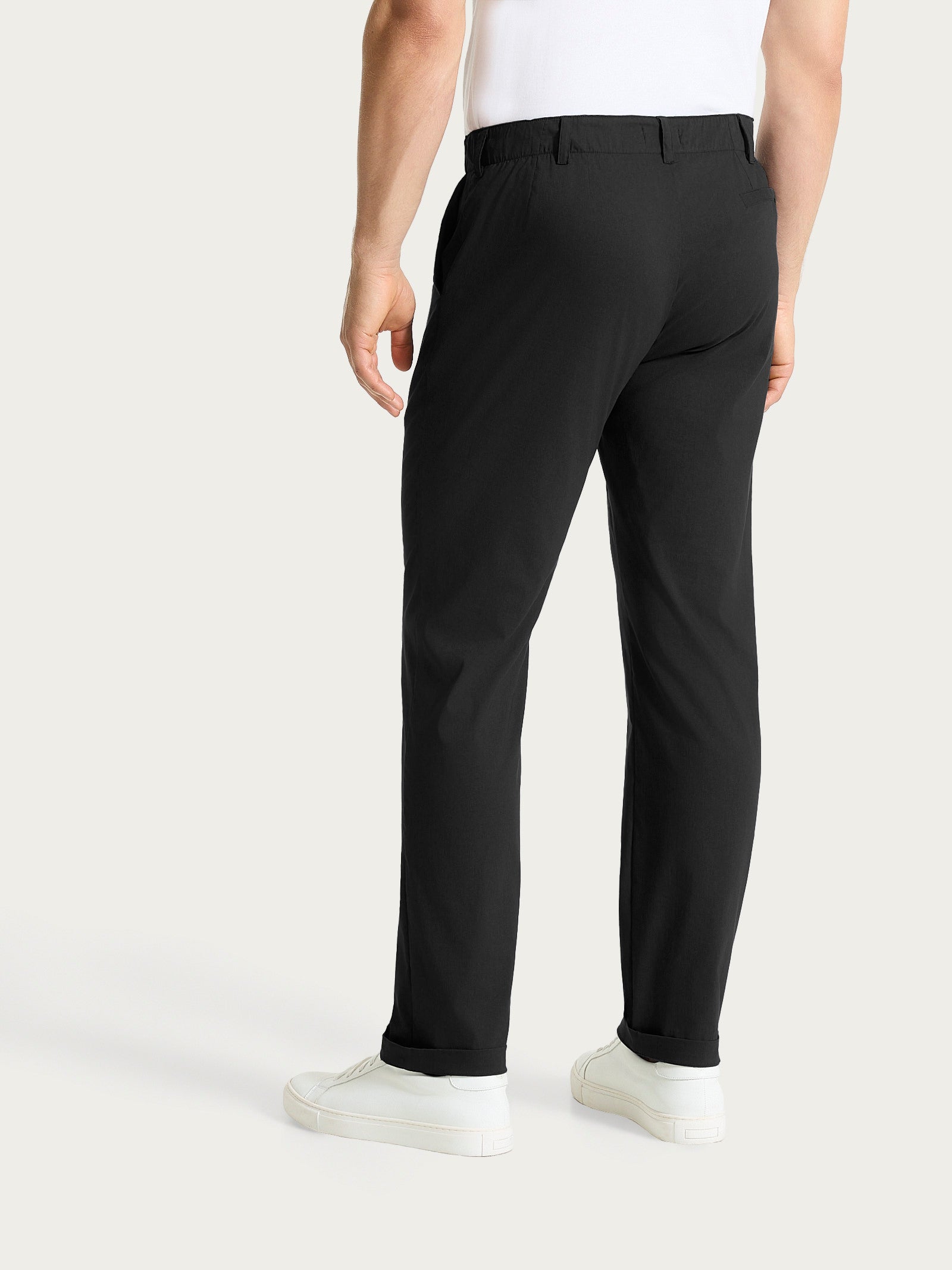 Pantalone con tasche america in Super Fresh Neri Uomo - Ragno