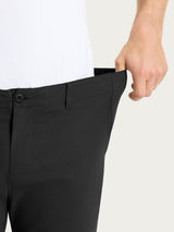 Pantalone con tasche america in Super Fresh Neri Uomo - Ragno