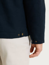 Giacca con zip in Winter Canvas Blu Uomo - Ragno