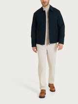 Giacca con zip in Winter Canvas Blu Uomo - Ragno