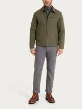 Giacca con zip in Winter Canvas Verdi Uomo - Ragno