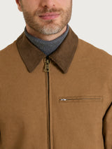 Giacca con zip in Winter Canvas Marroni Uomo - Ragno