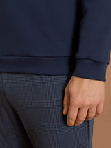 Pigiama polo con taschino in interlock di cotone Blu Uomo - Ragno
