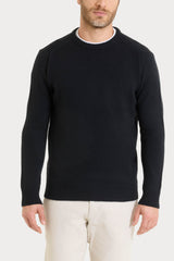 Maglia girocollo in NaturalSoft Blu Uomo - Ragno