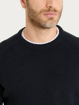 Maglia girocollo in NaturalSoft Blu Uomo - Ragno