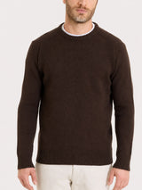 Maglia girocollo in NaturalSoft Marroni Uomo - Ragno