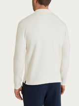 Polo a manica lunga in NaturalSoft Bianchi Uomo - Ragno
