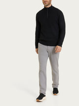 Lupetto con mezza zip in NaturalSoft Neri Uomo - Ragno