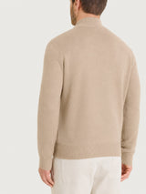 Giacca con collo lupetto e zip in NaturalSoft Marroni Uomo - Ragno