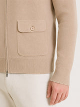 Giacca con collo lupetto e zip in NaturalSoft Marroni Uomo - Ragno