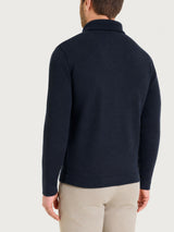 Giacca con zip in NaturalSoft Blu Uomo - Ragno
