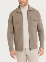 Giacca con zip in NaturalSoft Grigi Uomo - Ragno