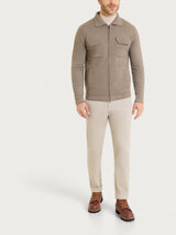 Giacca con zip in NaturalSoft Grigi Uomo - Ragno