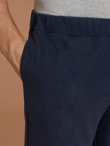 Pantalone a gamba dritta in Scuba Soft Touch Blu Uomo - Ragno