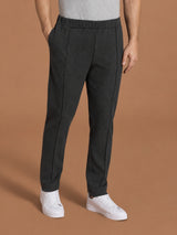 Pantalone a gamba dritta in Scuba Soft Touch Neri Uomo - Ragno