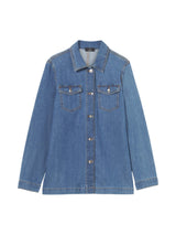 Camicia in denim di cotone elasticizzato - Ragno